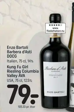 REMA 1000 Enzo Bartoli Barbera d'Asti DOCG tilbud