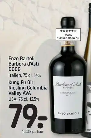 REMA 1000 Enzo Bartoli Barbera d'Asti DOCG tilbud