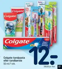 REMA 1000 Colgate tandpasta eller tandbørste tilbud