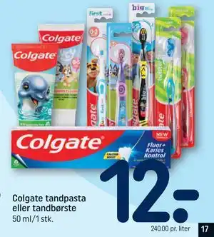REMA 1000 Colgate tandpasta eller tandbørste tilbud