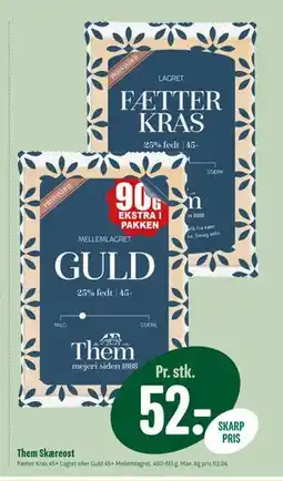 Min Købmand Them Skæreost tilbud