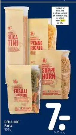 REMA 1000 REMA 1000 Pasta tilbud