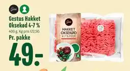 Min Købmand Gestus Hakket Oksekød 4-7 % tilbud