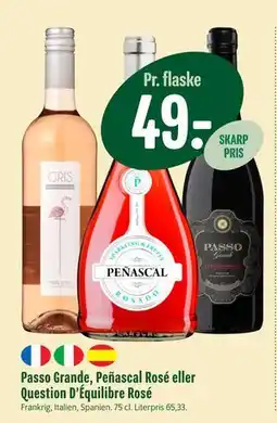 Min Købmand Passo Grande, Peñascal Rosé eller Question D’Équilibre Rosé tilbud