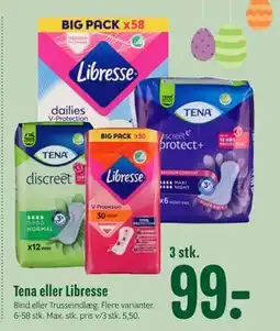 Min Købmand Tena eller Libresse tilbud