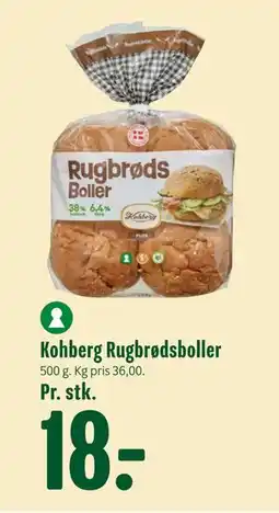 Min Købmand Kohberg Rugbrødsboller tilbud