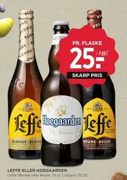 MENY LEFFE ELLER HOEGAARDEN tilbud