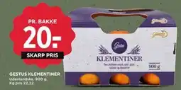 MENY GESTUS KLEMENTINER tilbud