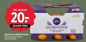 MENY GESTUS KLEMENTINER tilbud