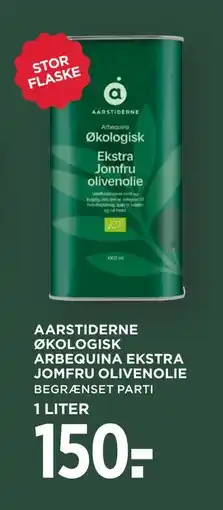 MENY AARSTIDERNE ØKOLOGISK ARBEQUINA EKSTRA JOMFRU OLIVENOLIE tilbud