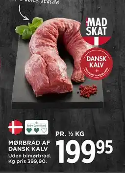 MENY MØRBRAD AF DANSK KALV tilbud