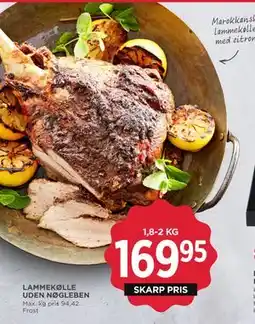 MENY LAMMEKØLLE UDEN NØGLEBEN tilbud