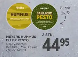 MENY MEYERS HUMMUS ELLER PESTO tilbud