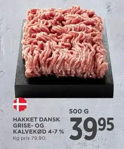 MENY HAKKET DANSK GRISE ‑ OG KALVEKØD 4 ‑7 % tilbud