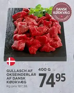 MENY GULLASCH AF OKSEINDERLÅR AF DANSK KØDKVÆG tilbud