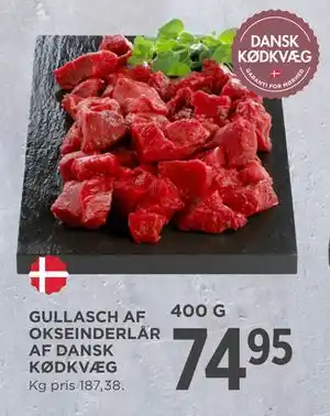 MENY GULLASCH AF OKSEINDERLÅR AF DANSK KØDKVÆG tilbud