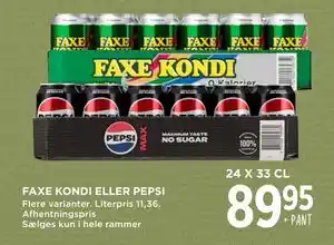 MENY FAXE KONDI ELLER PEPSI tilbud