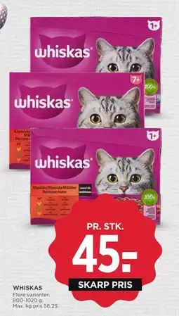 MENY WHISKAS tilbud