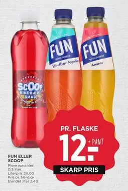 MENY FUN ELLER SCOOP tilbud