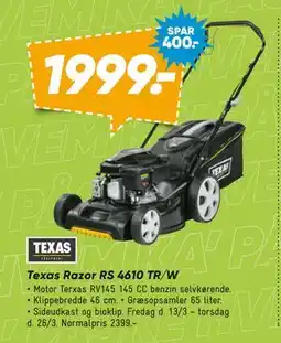 Bilka Texas Razor RS 4610 TR/W tilbud