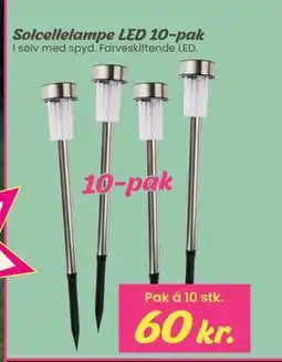 Hi five Solcellelampe LED 10-pak tilbud