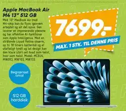 Bilka Apple MacBook Air M4 13” 512 GB tilbud