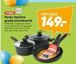 Bilka Pyrex Optima gryde/pandeserie tilbud