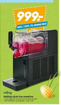 Bilka Salling slush ice maskine tilbud
