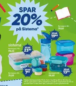 Bilka SPAR. 20%. på Sistema tilbud