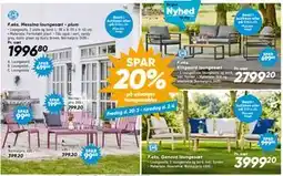 Bilka SPAR. 20% på udvalgte loungemøbler tilbud