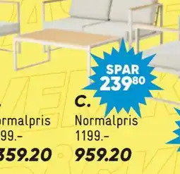 Bilka Ohio loungebord tilbud