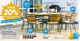 Bilka Kerteminde havebord Ø 170 cm med 8 Kerteminde havestole tilbud