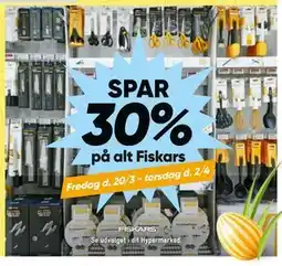 Bilka Spar 30% på alt Fiskars tilbud