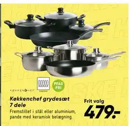 Bilka Køkkenchef grydesæt 7 dele tilbud