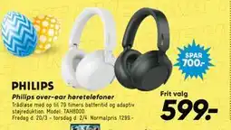 Bilka Philips over-ear høretelefoner tilbud