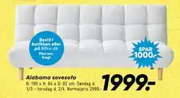 Bilka Alabama sovesofa tilbud