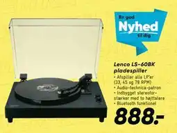 Bilka Lenco LS-60BK pladespiller tilbud