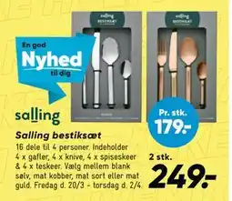 Bilka Salling bestiksæt tilbud