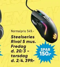 Bilka Steelseries Rival 5 mus tilbud