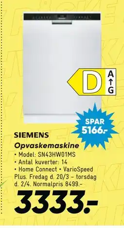 Bilka Opvaskemaskine tilbud