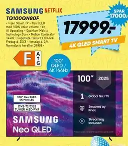 Bilka SAMSUNG TQ100QN80F tilbud