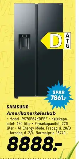 Bilka Amerikanerkøleskab tilbud