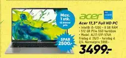 Bilka Acer 17,3” Full HD PC tilbud