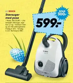 Bilka Støvsuger med pose tilbud