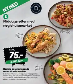 Bilka Middagsretter med nøglehulsmærket tilbud