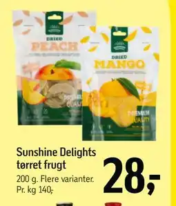 Føtex Sunshine Delights tørret frugt tilbud