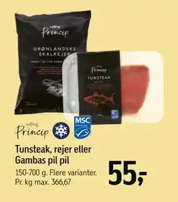 Føtex Tunsteak, rejer eller Gambas pil pil tilbud