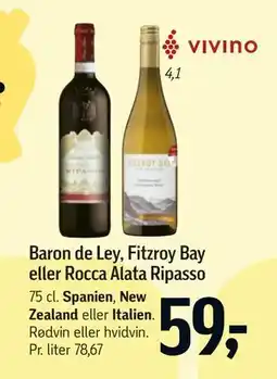 Føtex Baron de Ley, Fitzroy Bay eller Rocca Alata Ripasso tilbud