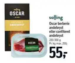 Føtex Oscar berberie andebryst eller confiteret andebryst tilbud
