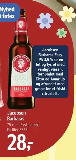 Føtex Jacobsen Barbaras tilbud